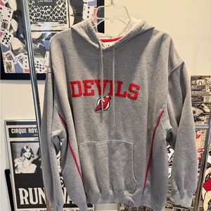 Lee Gray Hoodie with Red Devils Logo